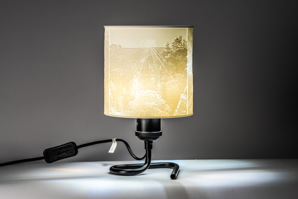 PrintedArt Nachttischlampe 